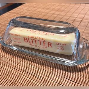 Anchor Hocking  Clear Glass Butter Dish